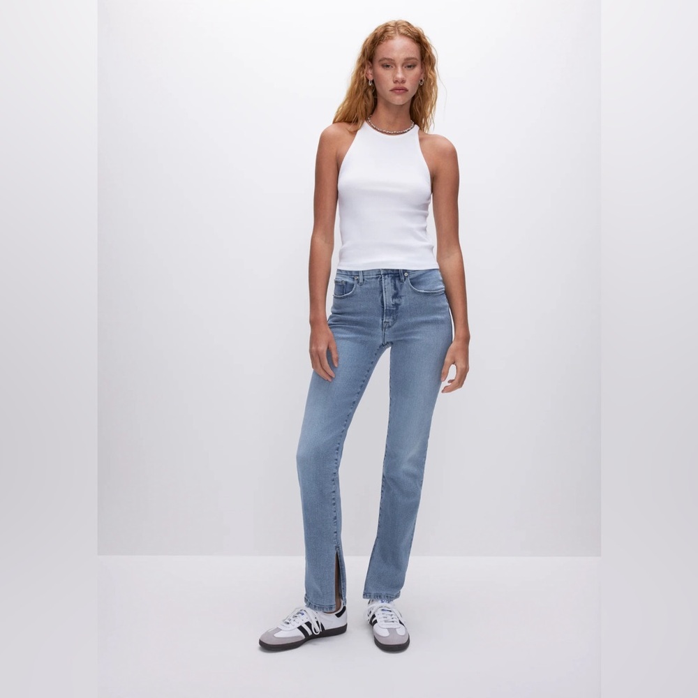 NWT Good American Straight leg jeans